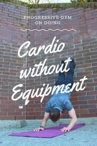 David demonstrates cardio without equipment