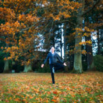 David meditating in the forest