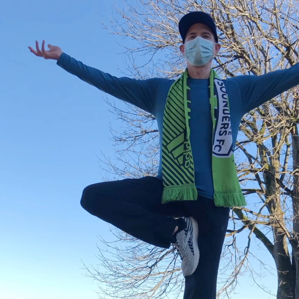 Outdoor yoga in Seattle