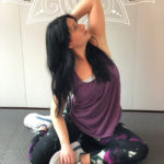 Kelly in mermaid pose